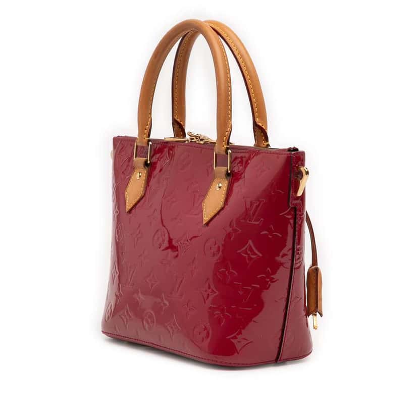 Louis Vuitton Monogram Vernis Montebello PM Red Leather Very good condition - Back View
