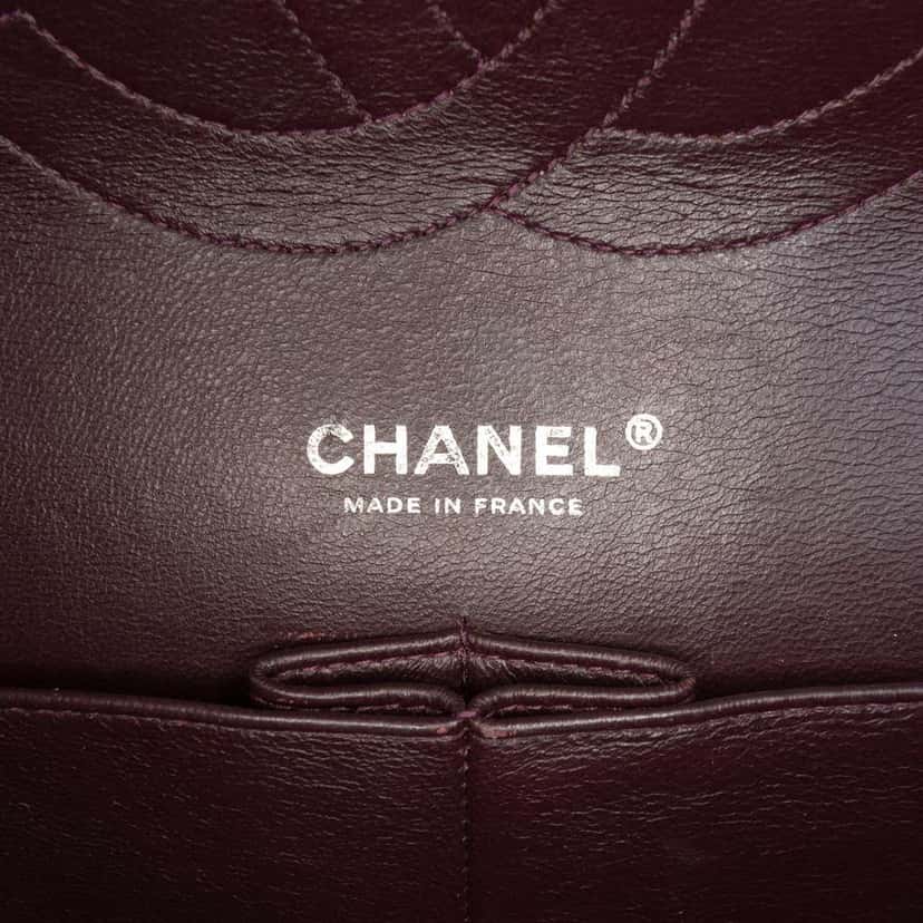 Chanel Jumbo Classic Lambskin Double Flap Purple Leather Very good condition - Box View
