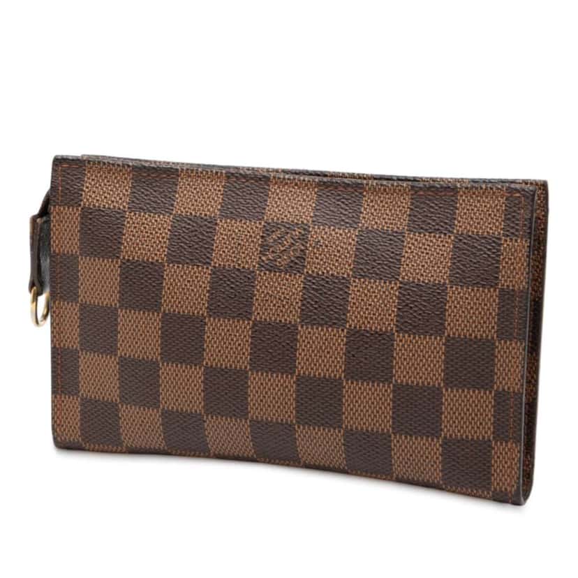 Louis Vuitton Damier Ebene Marais Bucket Pouch Brown Very good condition - Back View