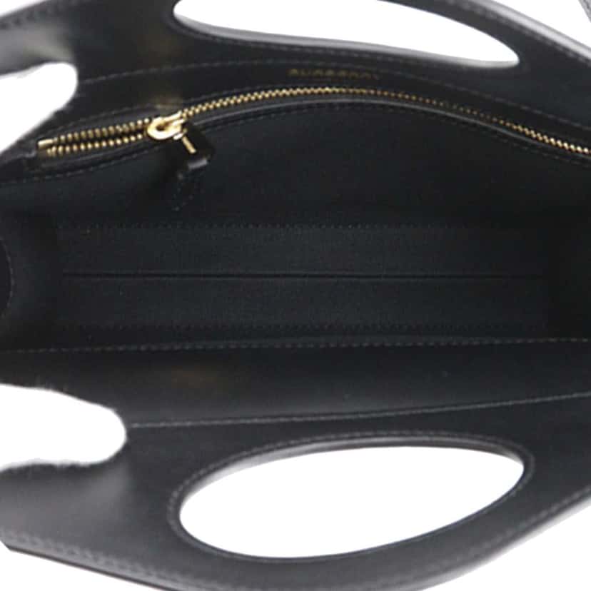 Burberry Mini Plaid Canvas Pocket Satchel Black Canvas Very good condition - Model View