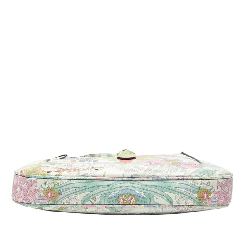 Gucci Small Calfskin Tiger Jackie 1961 Crossbody Blue Leather Very good condition - Inside View