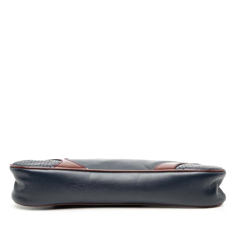 Prada Patent Trimmed Vitello Drive Crossbody Blue Leather Good condition - Inside View