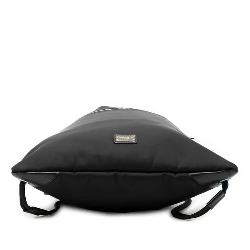 Dolce & Gabbana Nylon Logo Drawstring Backpack Black Good condition - Inside View