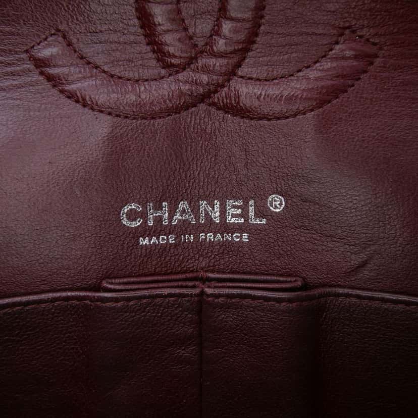 Chanel Medium Classic Lambskin Double Flap Black Leather Very good condition - Box View