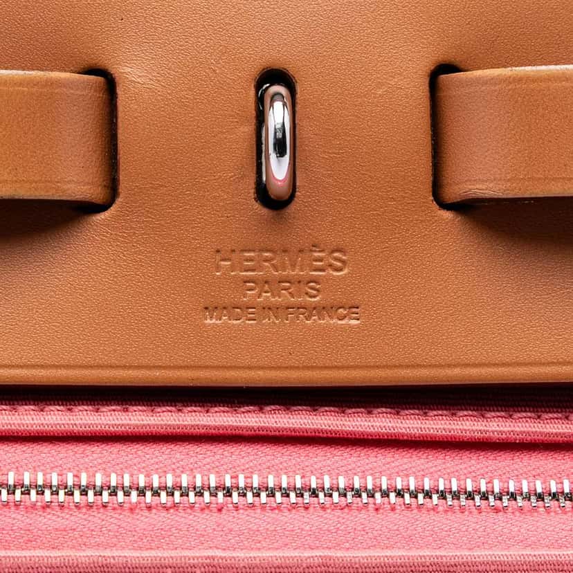 Hermès Toile Herbag Zip 31 Pink Canvas Very good condition - Box View