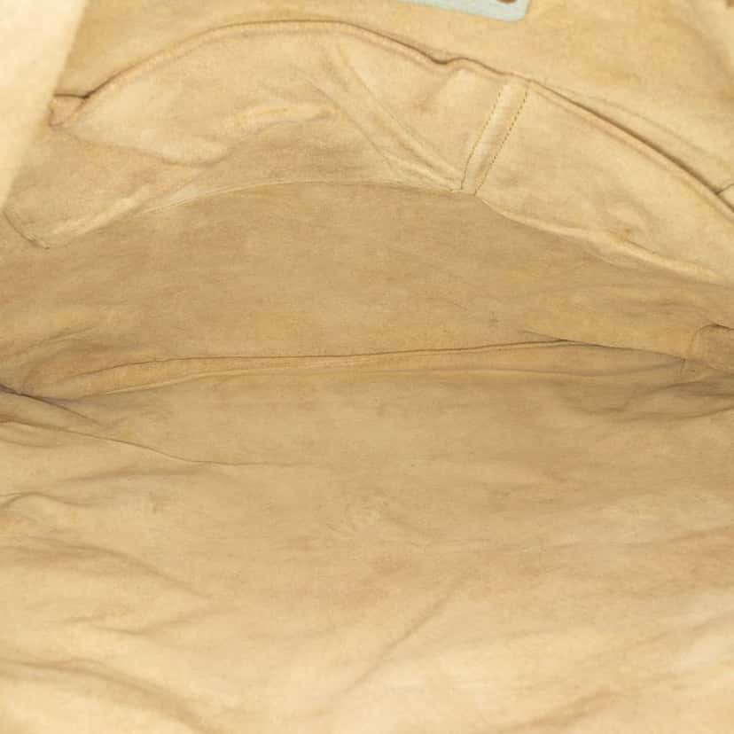 Bottega Veneta Intrecciato Trimmed Leather Shoulder Bag Green Leather Very good condition - Model View