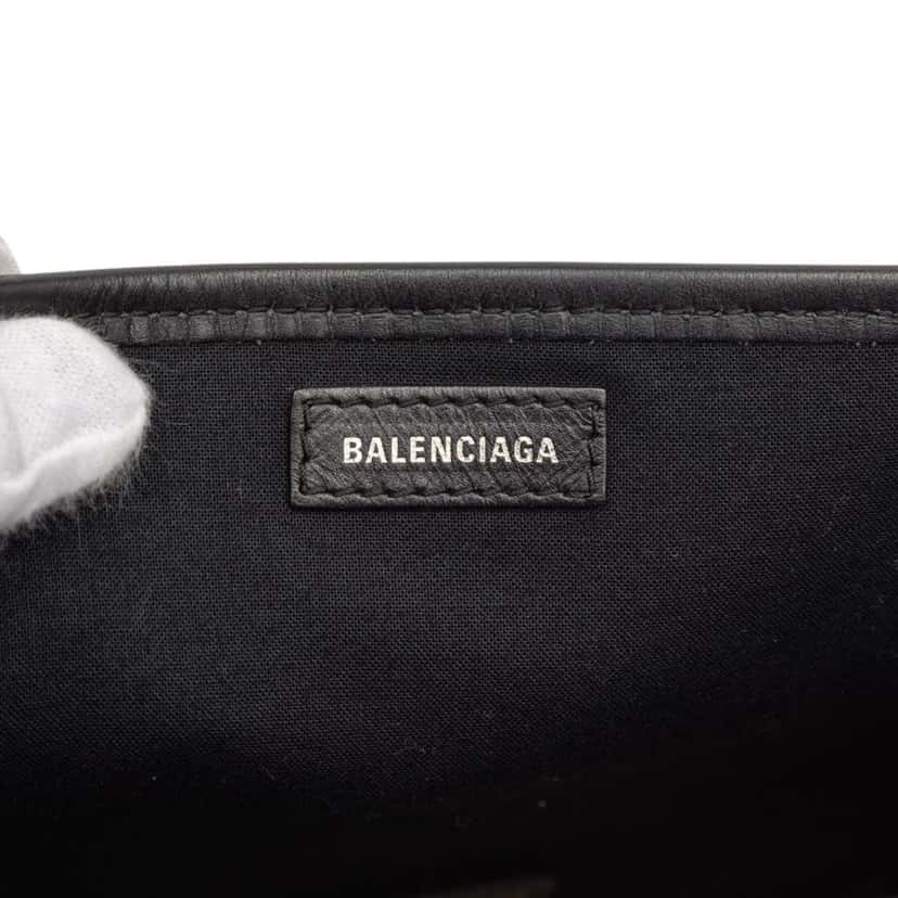 Balenciaga Canvas Navy Cabas XS White Canvas Good condition - Box View
