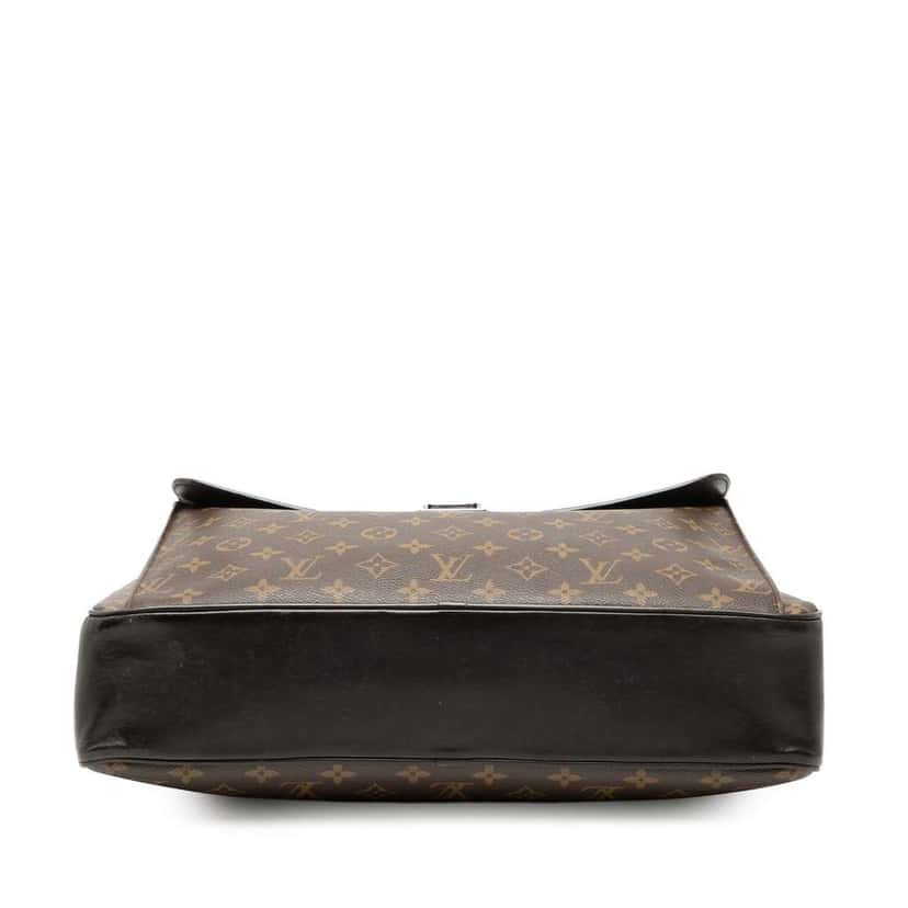 Louis Vuitton Monogram Macassar Soft Briefcase Brown Fair condition - Inside View