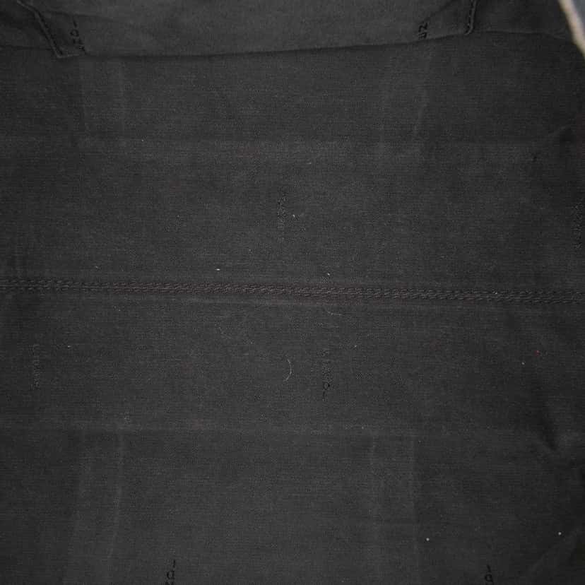 Fendi Zucchino Spalmati Boston Bag Black Canvas Good condition - Model View