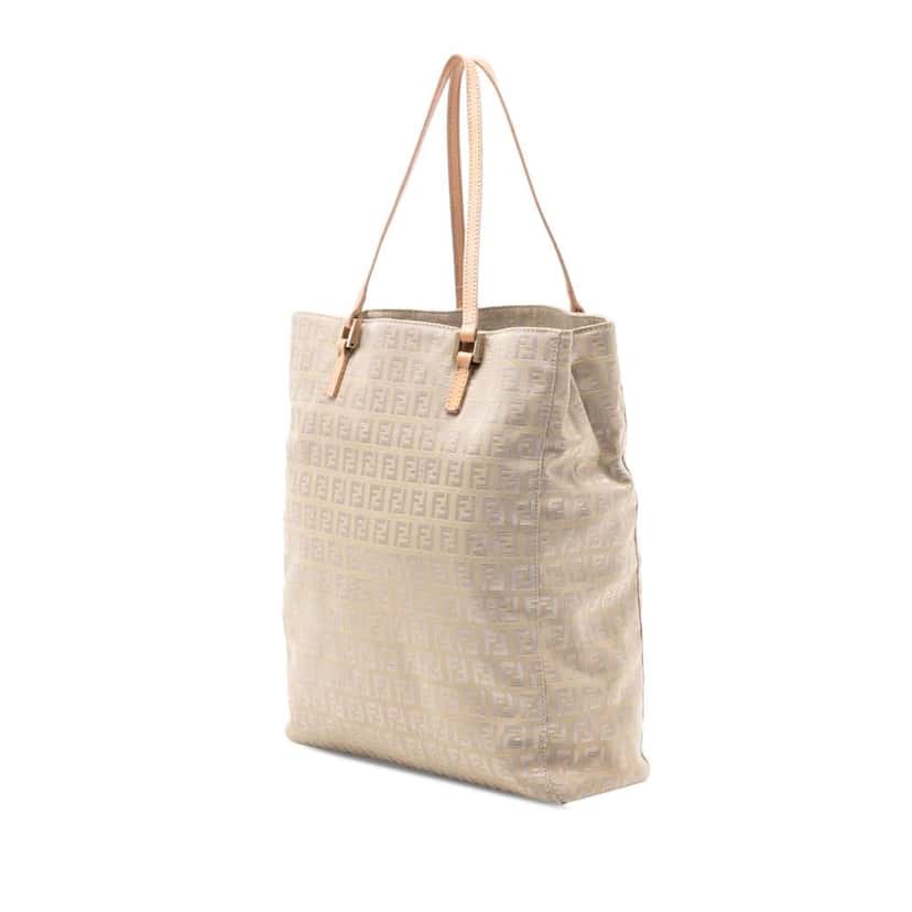 Fendi Zucchino Canvas Tote Brown Canvas Very good condition - Back View
