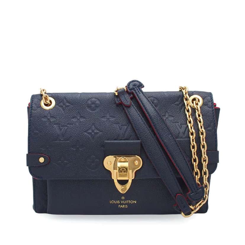 Louis Vuitton Monogram Empreinte Vavin PM Blue Leather Good condition - Front View