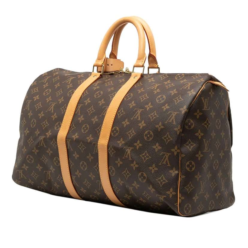 Louis Vuitton Monogram Keepall 45 Brown Good condition - Back View
