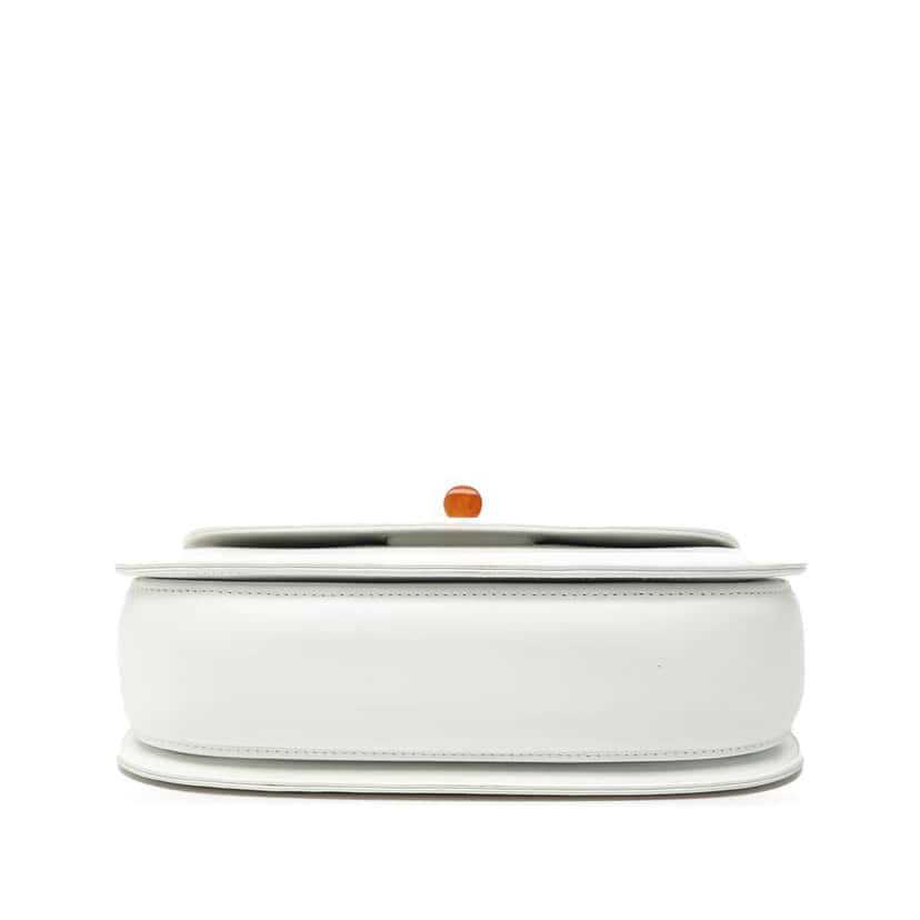 Gucci Calfskin Bakelite Night White Leather Good condition - Inside View