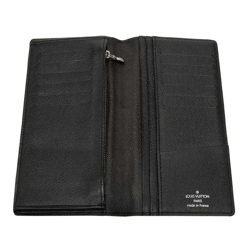 Louis Vuitton Damier Graphite Brazza Long Wallet Black Good condition - Model View