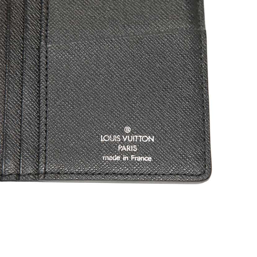 Louis Vuitton Damier Graphite Brazza Long Wallet Black Good condition - Box View
