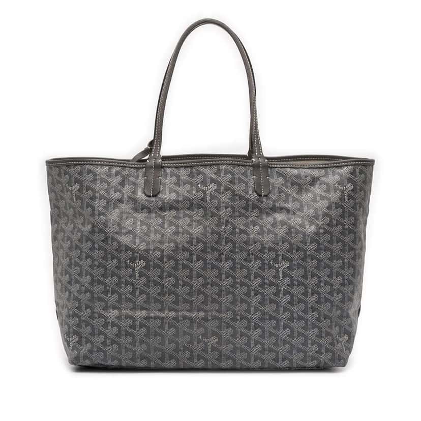 Goyard Goyardine Saint Louis PM Grey Canvas Good condition - Front View
