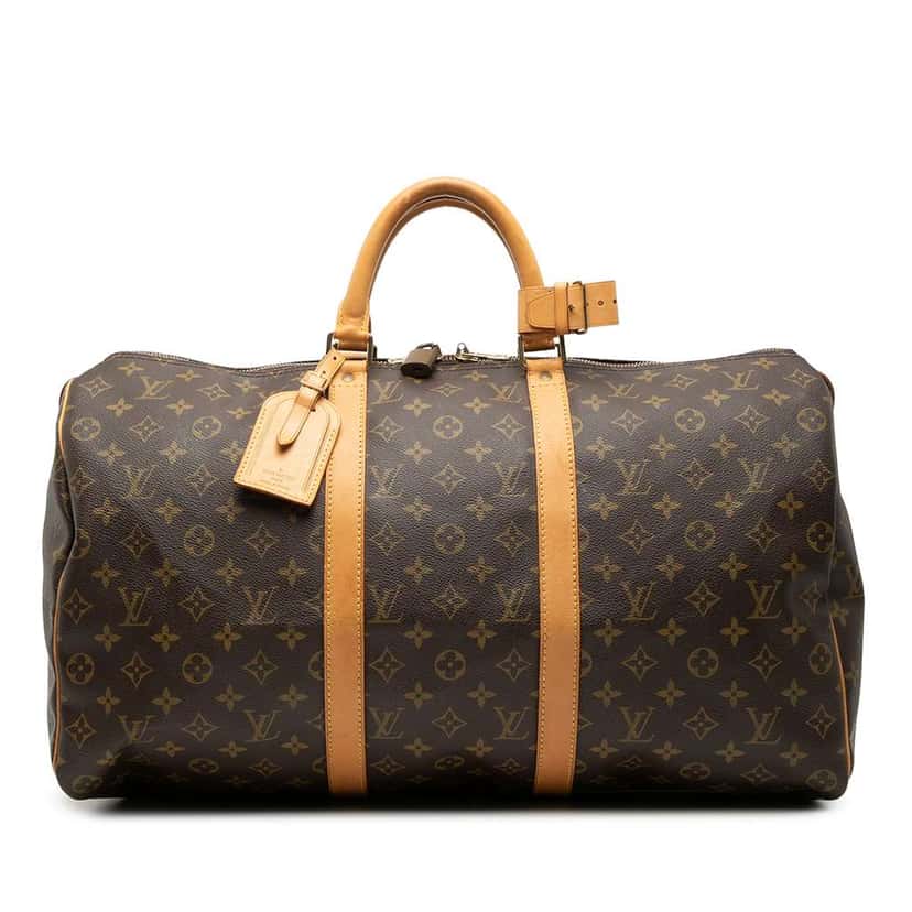 Louis Vuitton Monogram Keepall 50 Brown Good condition - Front View