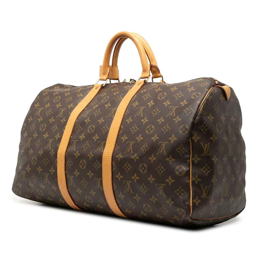 Louis Vuitton Monogram Keepall 50 Brown Good condition - Back View