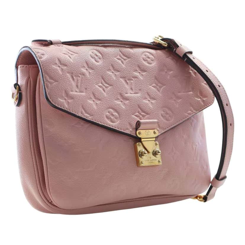 Louis Vuitton Monogram Empreinte Pochette Metis Pink Leather Good condition - Inside View