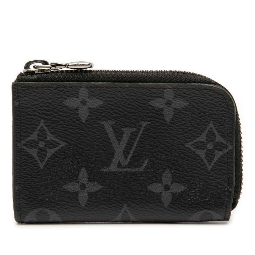 Louis Vuitton Monogram Eclipse Porte Monnaie Jour Black Very good condition - Front View