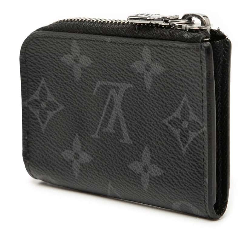 Louis Vuitton Monogram Eclipse Porte Monnaie Jour Black Very good condition - Back View