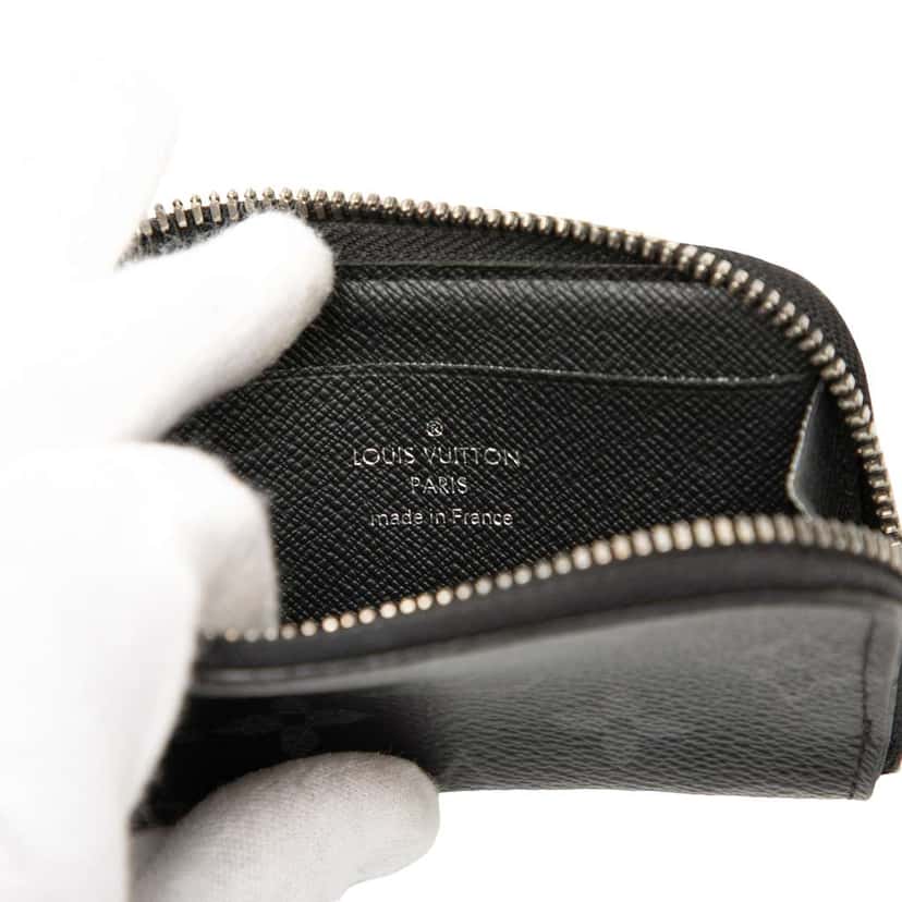Louis Vuitton Monogram Eclipse Porte Monnaie Jour Black Very good condition - Box View