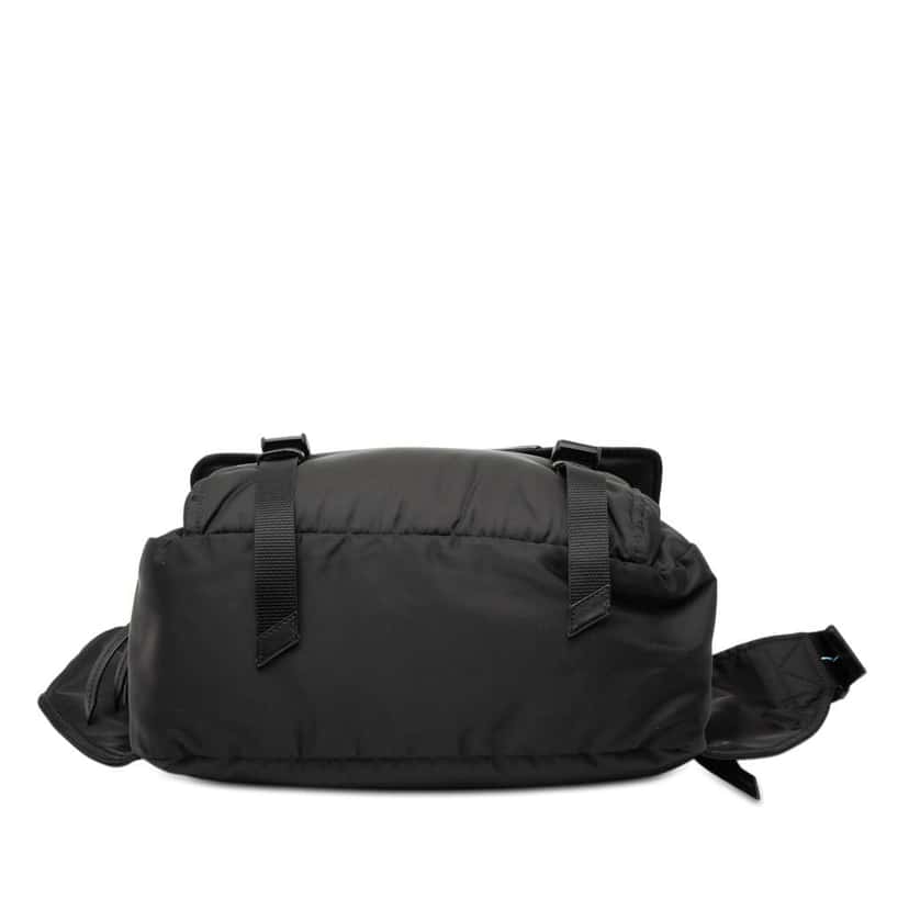 Prada Soft Calf Trimmed Tessuto Double Buckle Belt Bag Black Good condition - Inside View