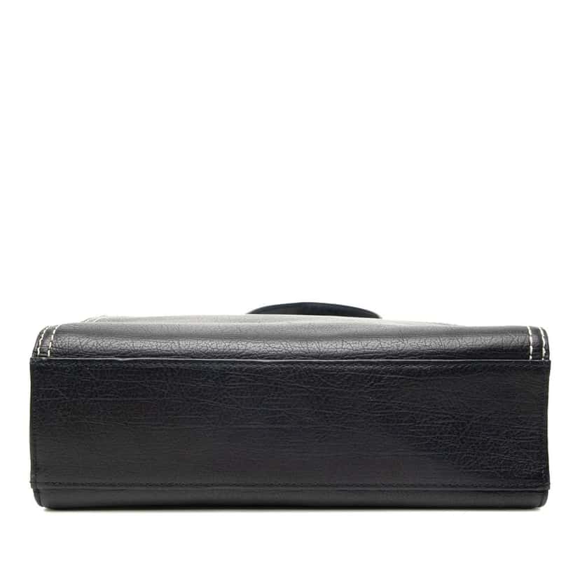 Saint Laurent Leather Vertical Cassandra Tote Blue Leather Good condition - Inside View