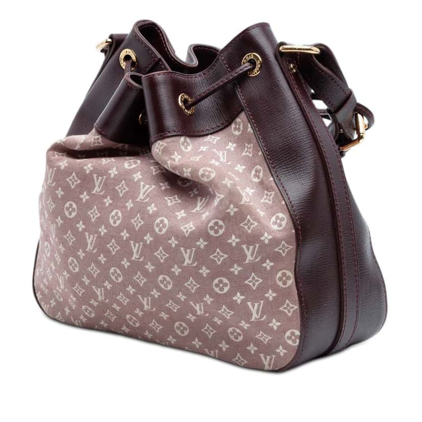 Louis Vuitton Monogram Mini Lin Idylle Noe PM Red Canvas Good condition - Back View