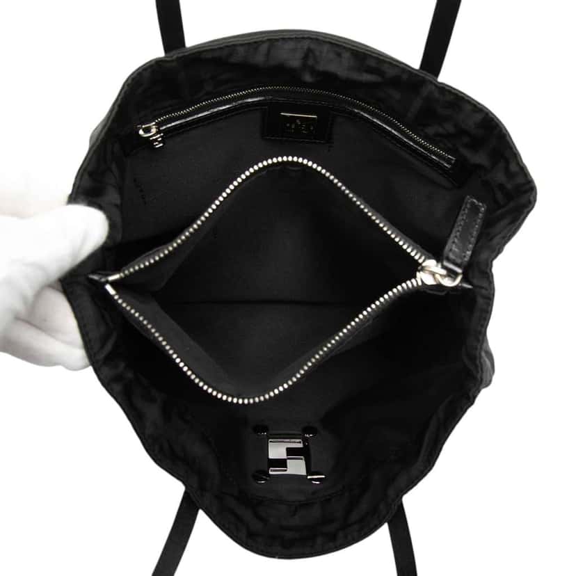 Fendi Zucca Canvas Tote Black Canvas Good condition - Model View