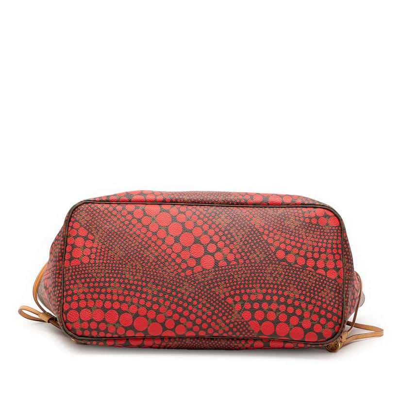 Louis Vuitton Yayoi Kusama Monogram Neverfull MM Red Good condition - Inside View