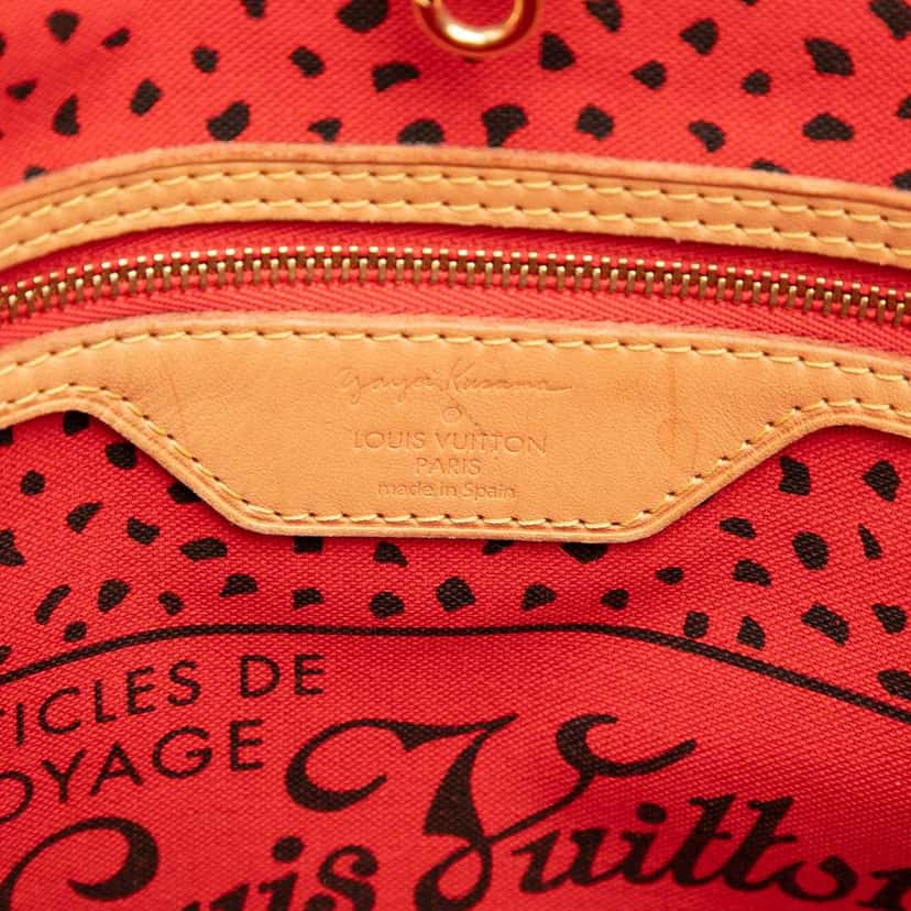 Louis Vuitton Yayoi Kusama Monogram Neverfull MM Red Good condition - Box View