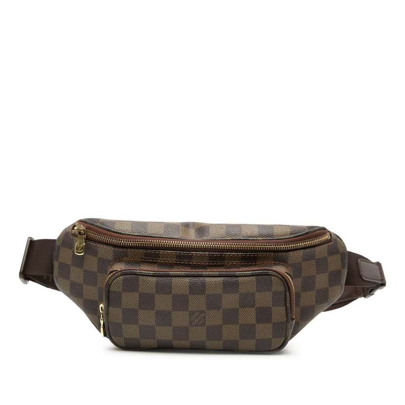 Louis Vuitton Damier Ebene Melville Bum Bag Brown Good condition - Front View