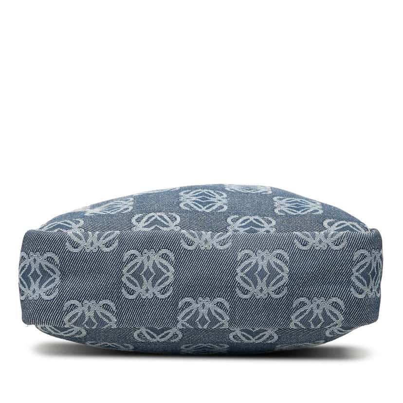 Loewe Anagram Denim Handbag Blue Denim Good condition - Inside View