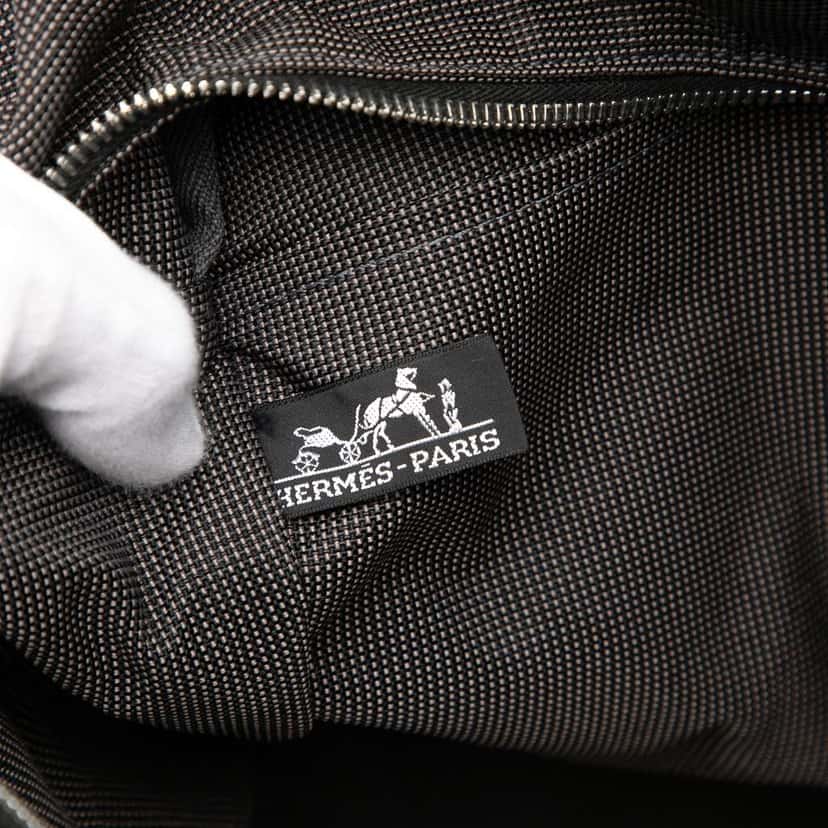 Hermès Canvas Herline TGM Grey Canvas Good condition - Box View