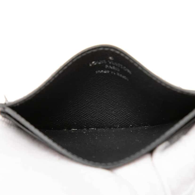 Louis Vuitton Epi Card Holder Black Leather Good condition - Model View