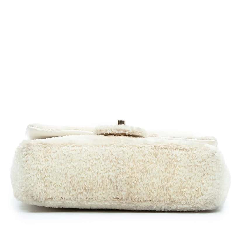 Chanel Small Sequins Single Flap Brown Polyester Good condition - Inside View