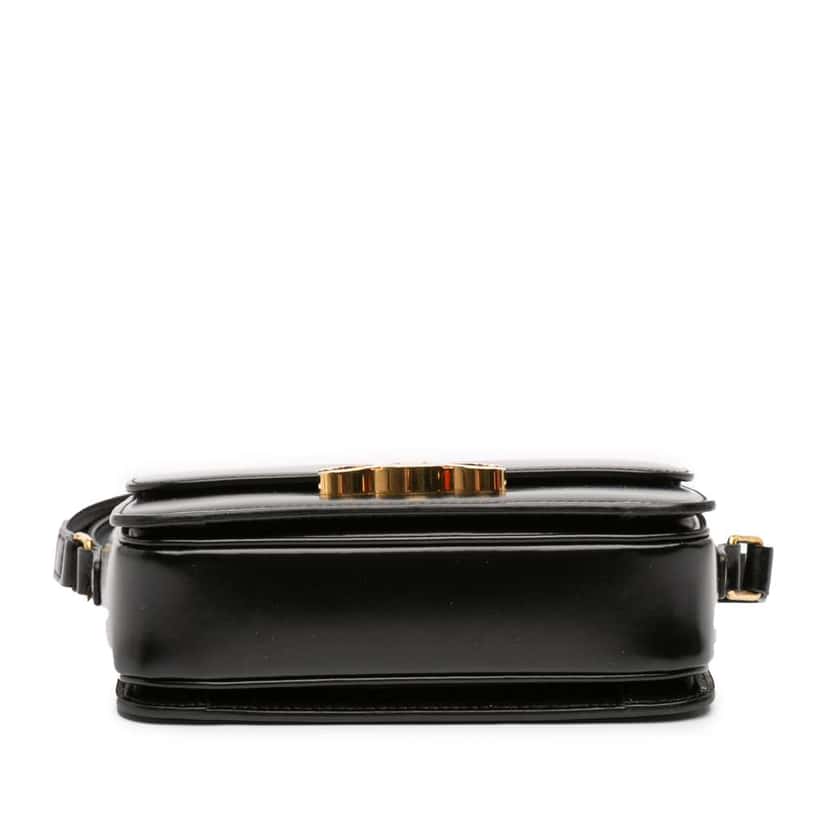 Celine Teen Shiny Calfskin Triomphe Crossbody Black Leather Good condition - Inside View