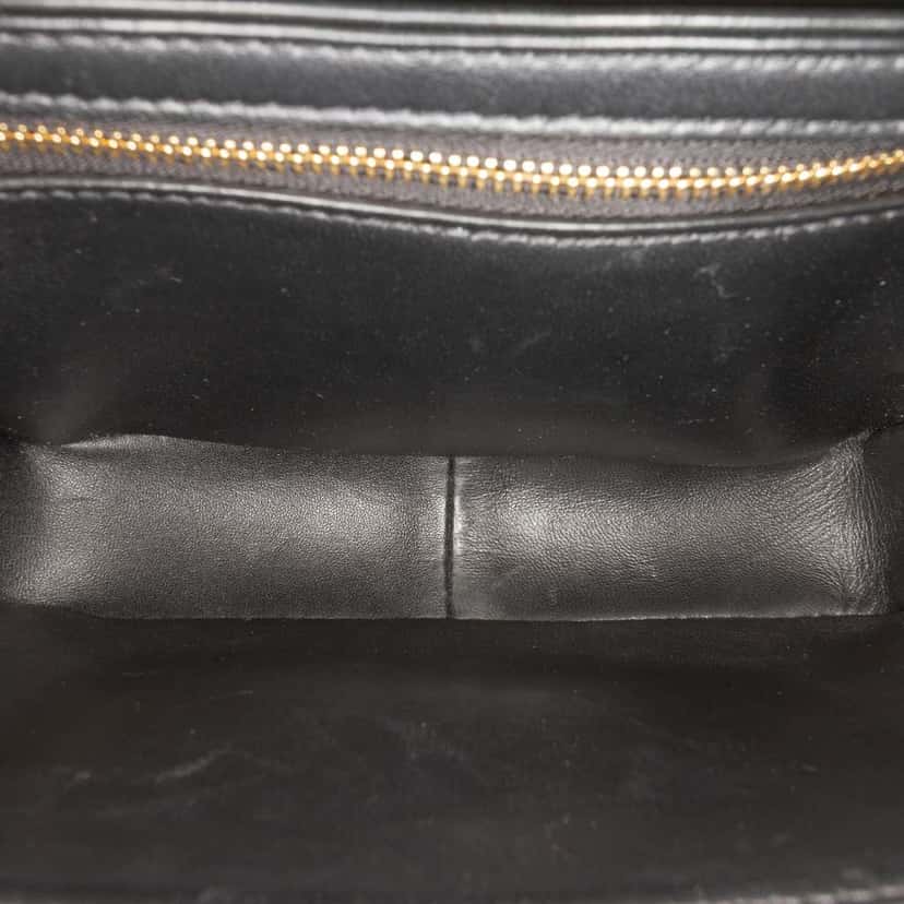 Celine Teen Shiny Calfskin Triomphe Crossbody Black Leather Good condition - Model View