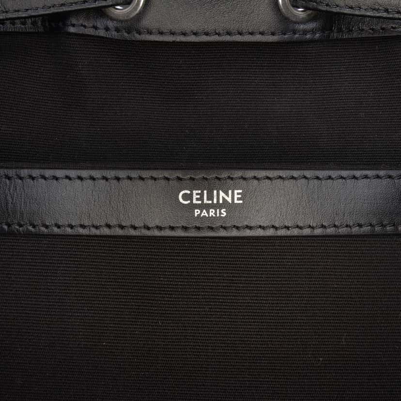 Celine Medium Triomphe Coated Canvas Backpack Brown Canvas Good condition - Box View