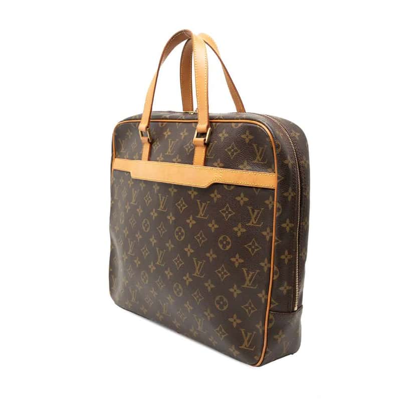 Louis Vuitton Monogram Porte Documents Pegase Brown Good condition - Back View