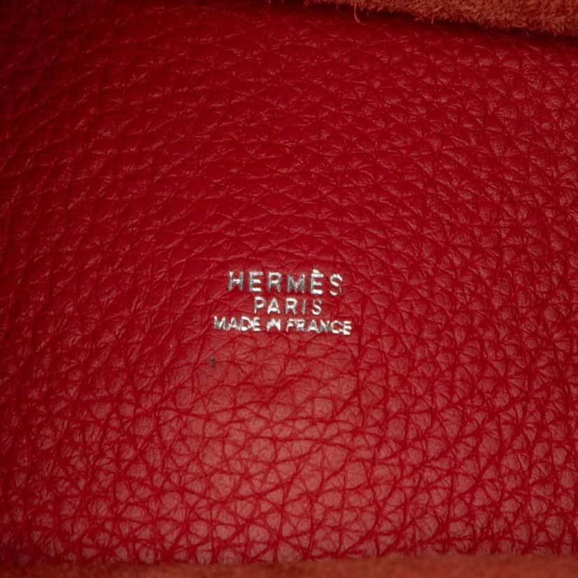 Hermès Clemence Picotin Lock 33 Red Leather Good condition - Box View