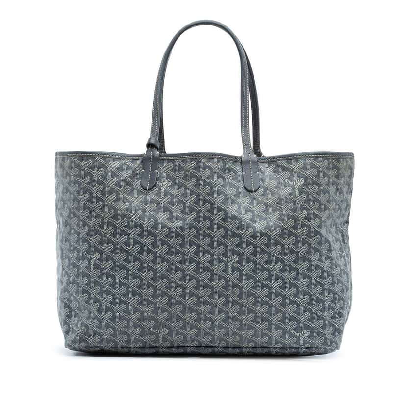 Goyard Goyardine Saint Louis PM Grey Canvas Good condition - Front View