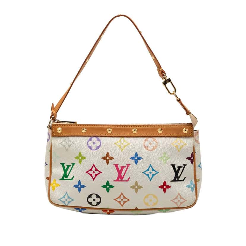 Louis Vuitton Monogram Multicolore Pochette Accessoires White Good condition - Front View