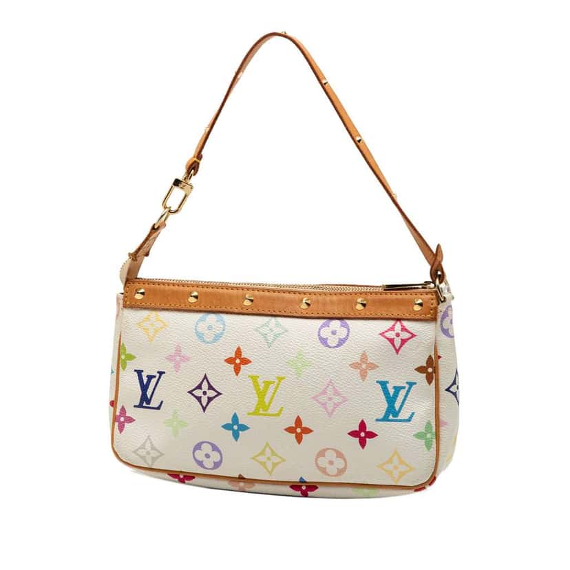 Louis Vuitton Monogram Multicolore Pochette Accessoires White Good condition - Back View