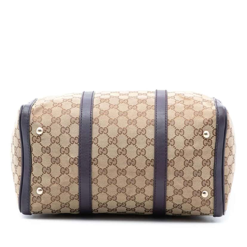 Gucci Medium GG Canvas Joy Boston Bag Brown Canvas Good condition - Inside View
