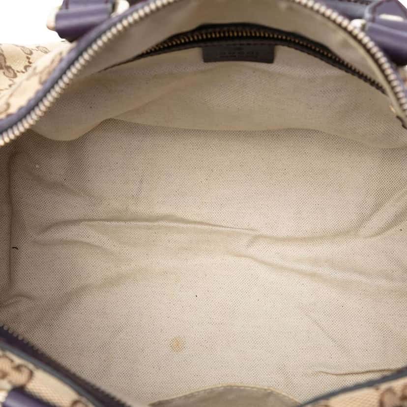 Gucci Medium GG Canvas Joy Boston Bag Brown Canvas Good condition - Model View