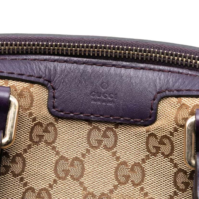 Gucci Medium GG Canvas Joy Boston Bag Brown Canvas Good condition - Box View