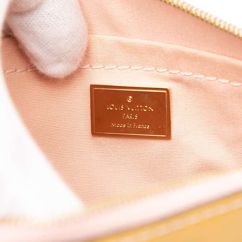 Louis Vuitton Monogram Vernis Santa Monica Yellow Leather Good condition - Box View