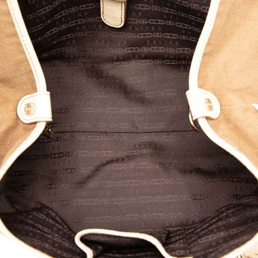 Celine Canvas Boogie Tassel Tote Brown Canvas Good condition - Model View